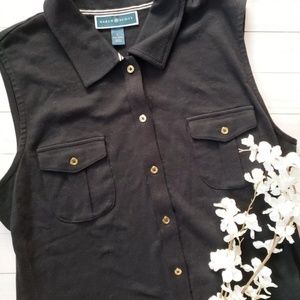Karen Scott Button Up Tank